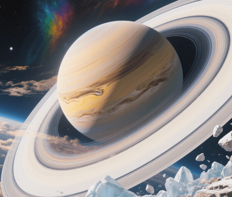 土星環(huán)探秘：冰塊與塵埃編織的宇宙奇觀(圖1)